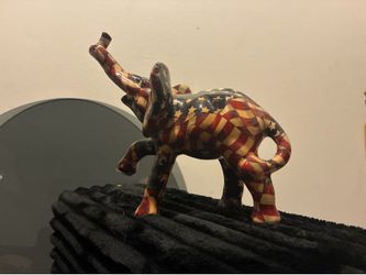 American Flag Elephant Figurine