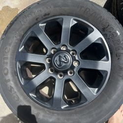 Ram 2500 20” black wheels