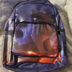 Leather Cat Backpack with Charger Port