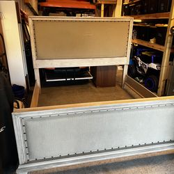 Pottery barn king bedframe