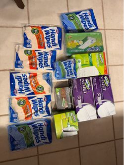 Swiffer and handiwipes cleaning