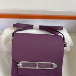 Hermes Evercolor Mini Sac Roulis Rose Pourpre