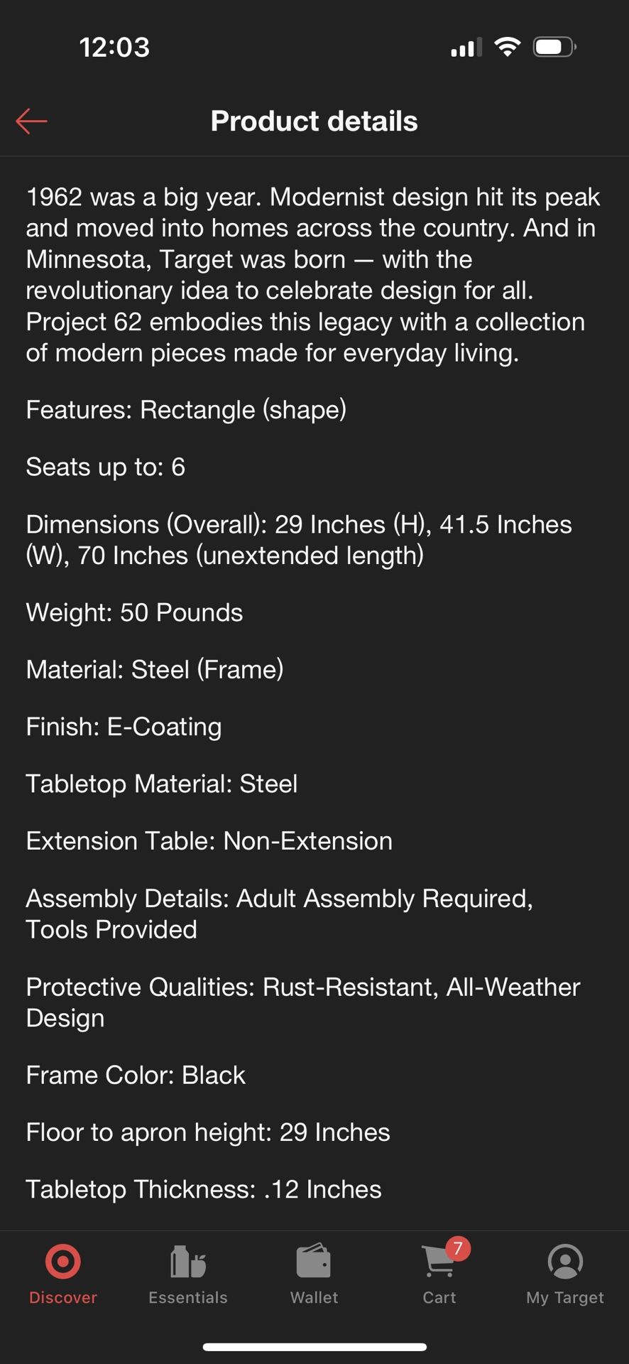 Project 62 Outdoor Dining Set for Sale in Everett, WA OfferUp