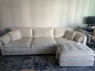 Sofa with ottoman