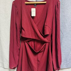 Romper Dress Red Passion 