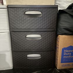 Brown 3 Drawer Dresser Organizer 