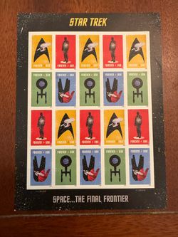 Star Trek Forever USPS Stamp Sheet – Excellent Condition