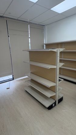 Pharmacy shelves