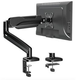 MOUNTUP Single Monitor Desk Mount, Adjustable Gas Spring Monitor Arm Support