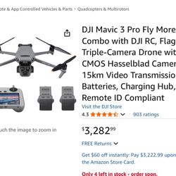 DJI Mavic 3 Pro With Fly More Kit, Hard Case
