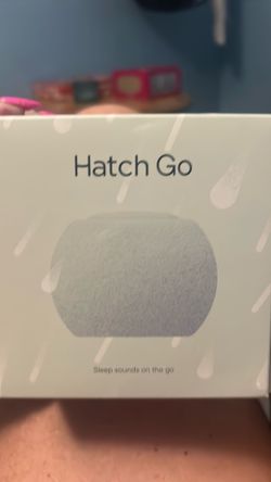 This is a Hatch Rest Go portable sound machine designed for babies and kids.