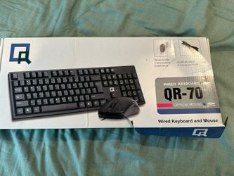 The QR-70 Wired Keyboard and Optical Mouse Bundle