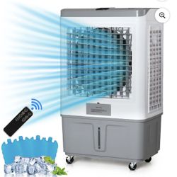 NEW - ZOKOP 40L Portable Evaporative Air Cooler Fan Indoor/Outdoor 10.57 Gallon  2650CFM for Commercial Patio Office Shop