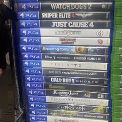 PlayStation 4 Video Games Lot 