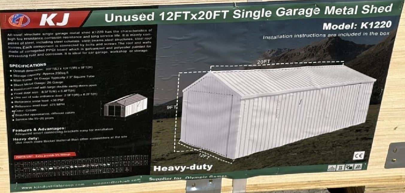 New Galvanized Metal Garages & Sheds