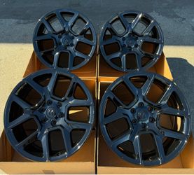 22” Dodge Ram Laramie OEM Wheels Gloss Black