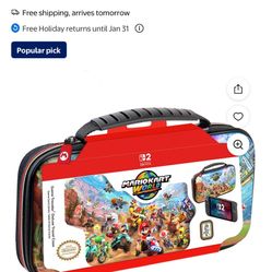 RDS - Licensed Nintendo Switch 2, Nintendo Switch OLED & Nintendo Switch Systems Mario Kart Game Traveler Deluxe Travel Case