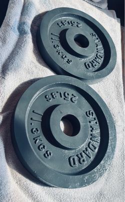 Olympic  Weight Plates - Set of two 25lbs - (50lbs total weight) - $50 for both.