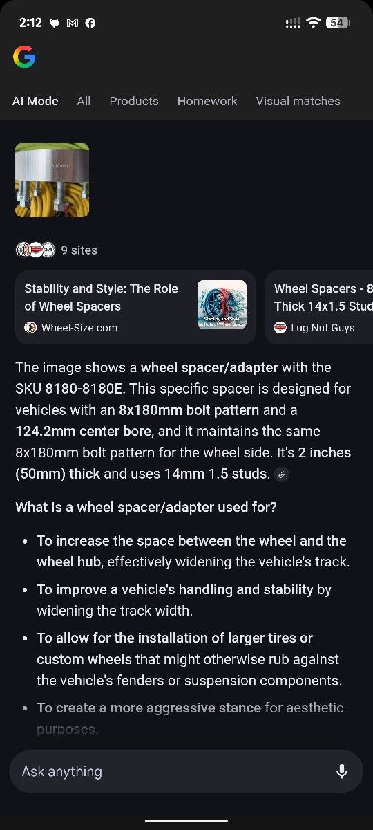 wheel spacers brand new