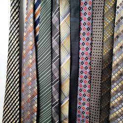 Mens suit and ties