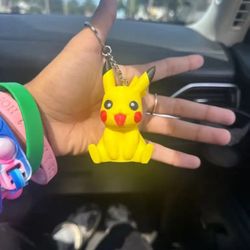 pikachu 3d printed keychain 