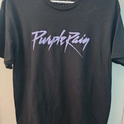 Prince Purple Rain T-shirt Adult Size Medium