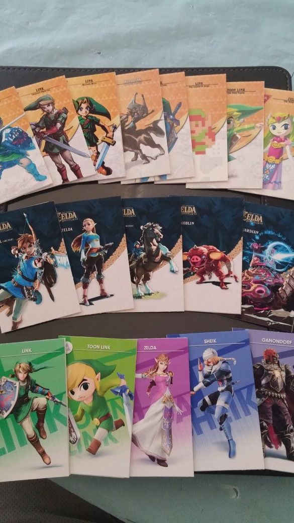 High Quality Amiibo Cards (NFC Tags) - Complete Zelda Set for $70!