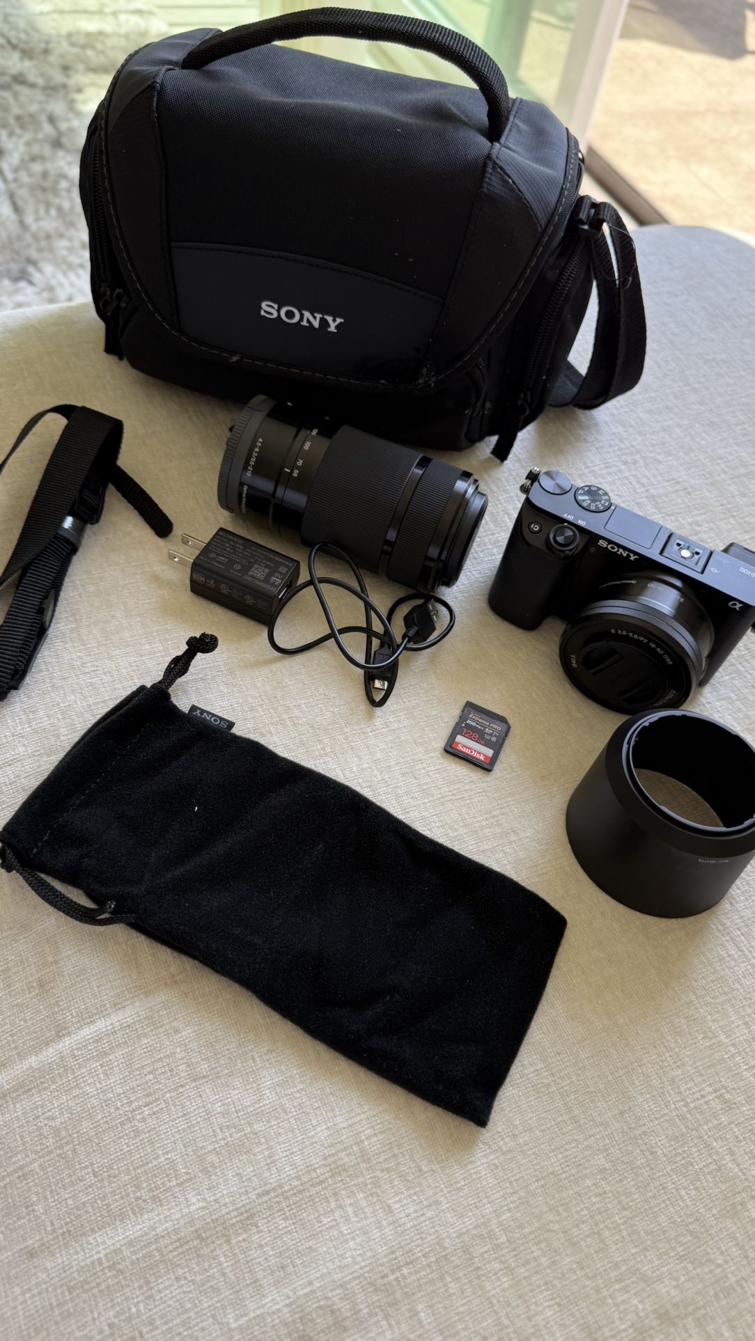 Sony Alpha 6100 + 2 Lenses + Bonuses — Like New! Only $999