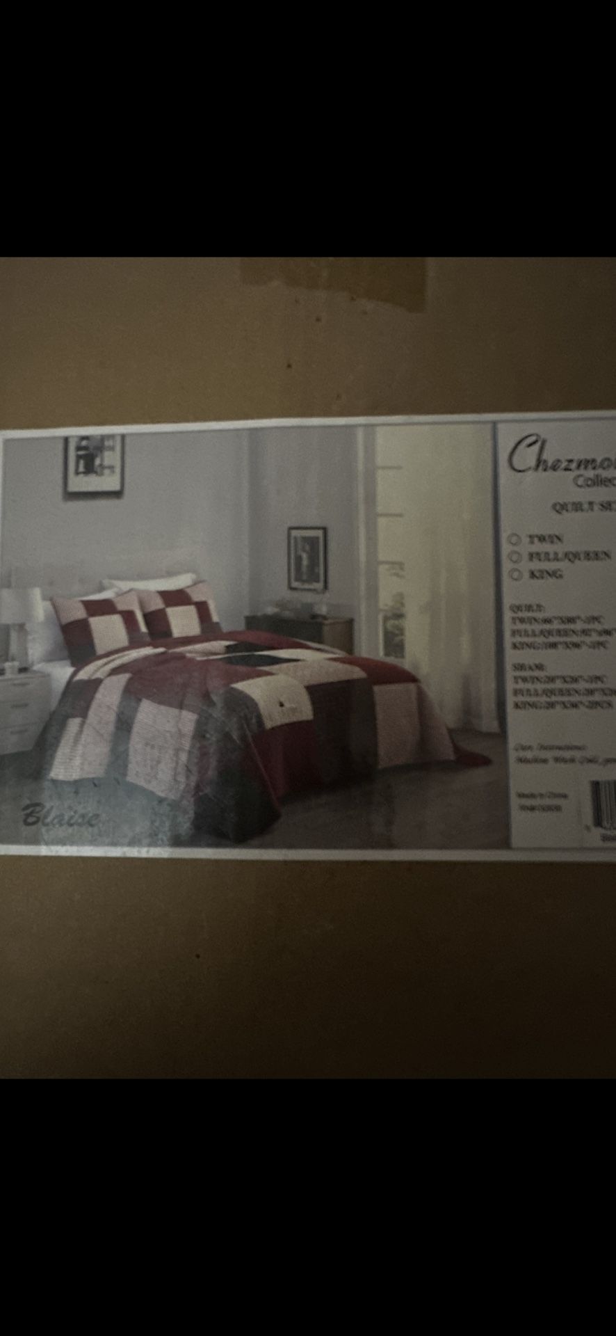 Chezmoi Collection 2-Piece Plaid Cotton Patchwork Quilt Reversibl...