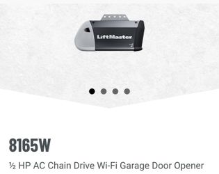 LiftMaster 1/2 hp WiFi 8165W Chain Drive Garage door opener