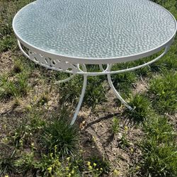 elegant white patio table 