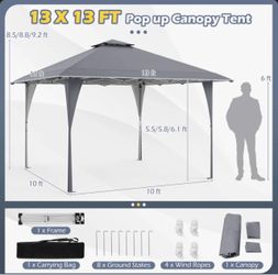 13 X 13 FT Pop up Gazebo Outdoor Canopy