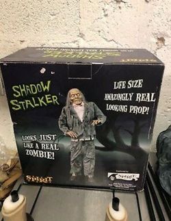 Spirit Halloween shadow stalker zombie prop