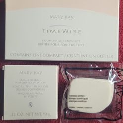 Mary Kay Dual-Coverage Powder Foundation And Foundation Compact