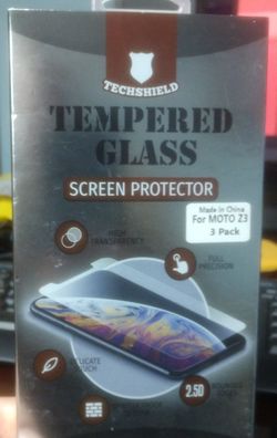 Moto Z3 Glass Screen Protector  Pack Of (3)