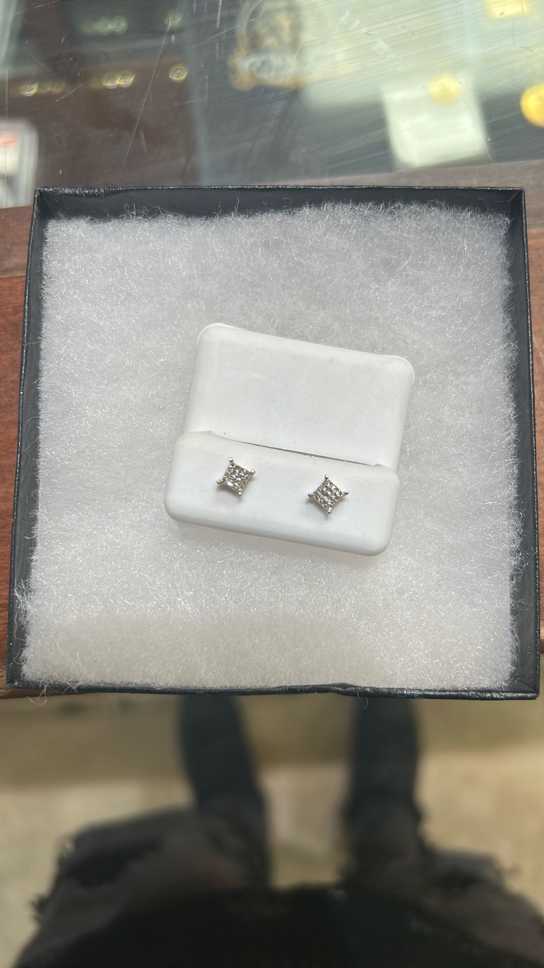 Diamond/silver Earrings 