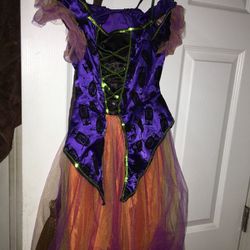 Witch light up costume girl 4-5