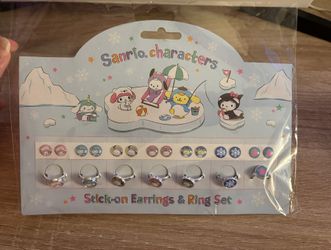 Sanrio Kids Rings & Stick-on Earrings