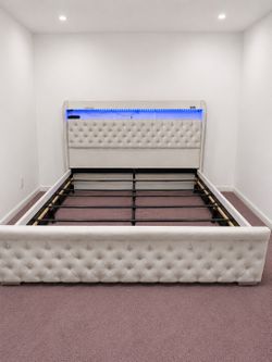 Bed frame Beige