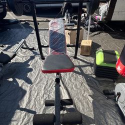 Bench Bar And Weights