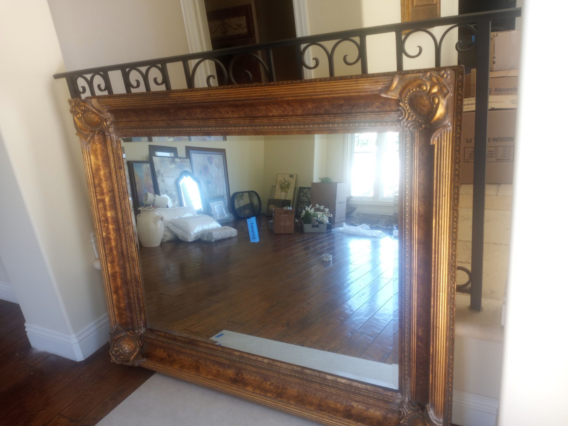 Antique vintage style mirror carved frame around 3.5ft X 4.5ft Make An Offer Pick Up In Cypress