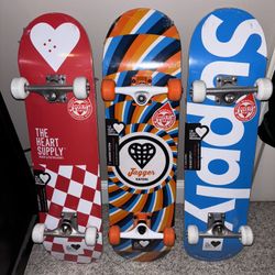 3 BRAND NEW SKATEBOARDS