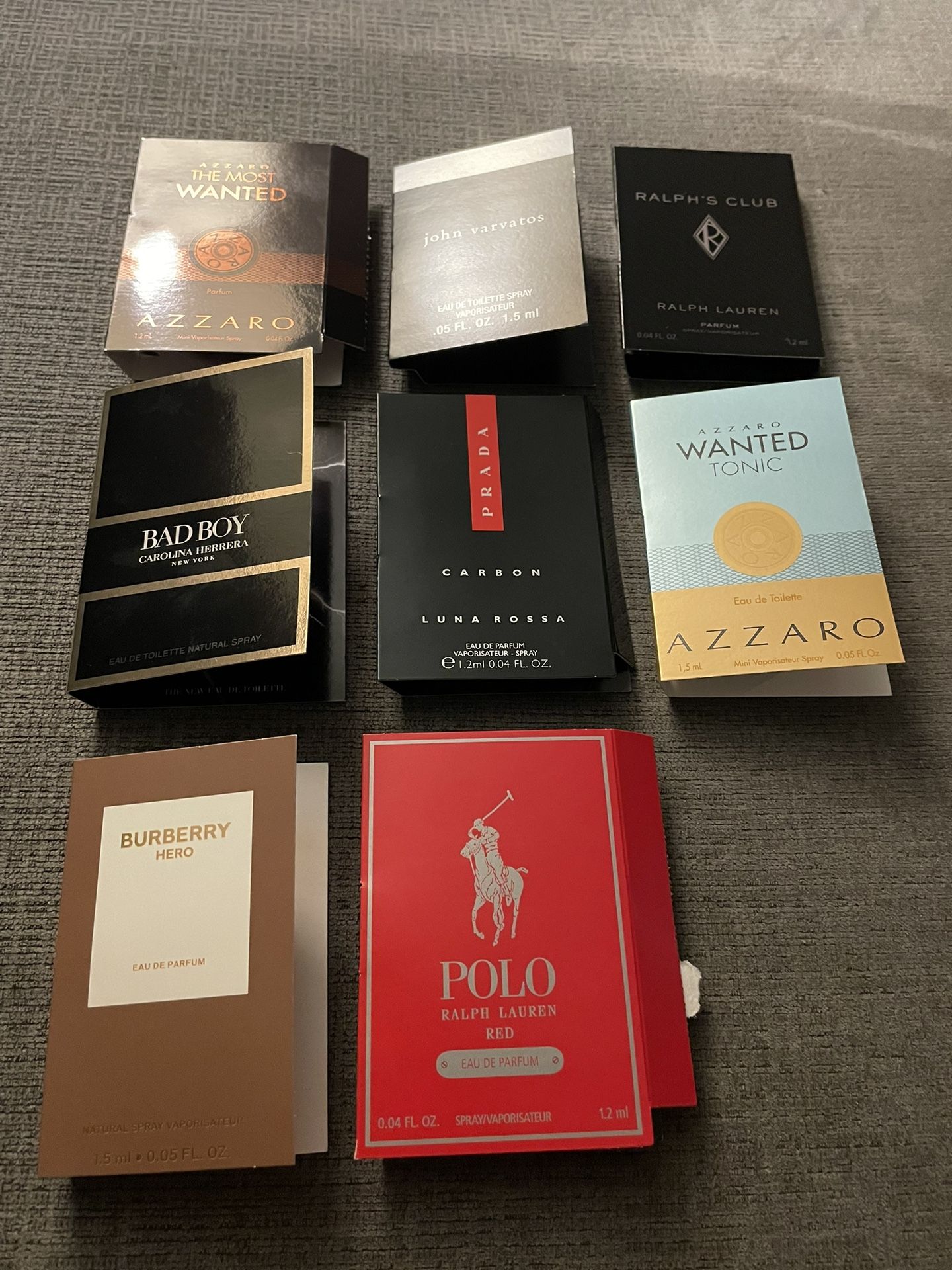 Men’s Cologne Sample Lot