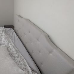 Queen bed with headboard