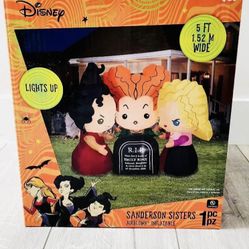 Disney Hocus Pocus Sanderson Sisterss 5ft Airblown