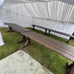 Rustic Wood Tables And Chairs