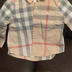 Toddler Burberry button up