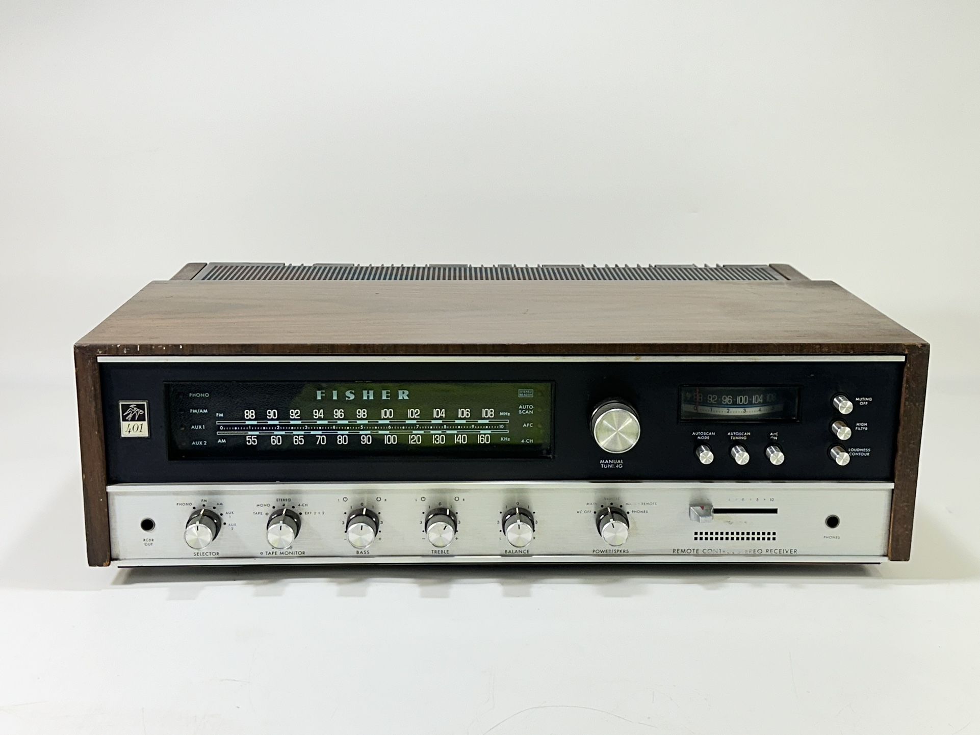 Vintage 1970's Fisher 401 ~ AM/FM Stereo Receiver ~ 45WPC into 8ohms ~ READ