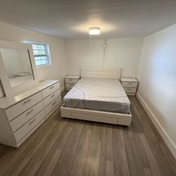 Queen Bedroom Set With Mattress All New Furniture  And Free Installation And Free Delivery 2 Nightstand And Dresser And Mirror. 