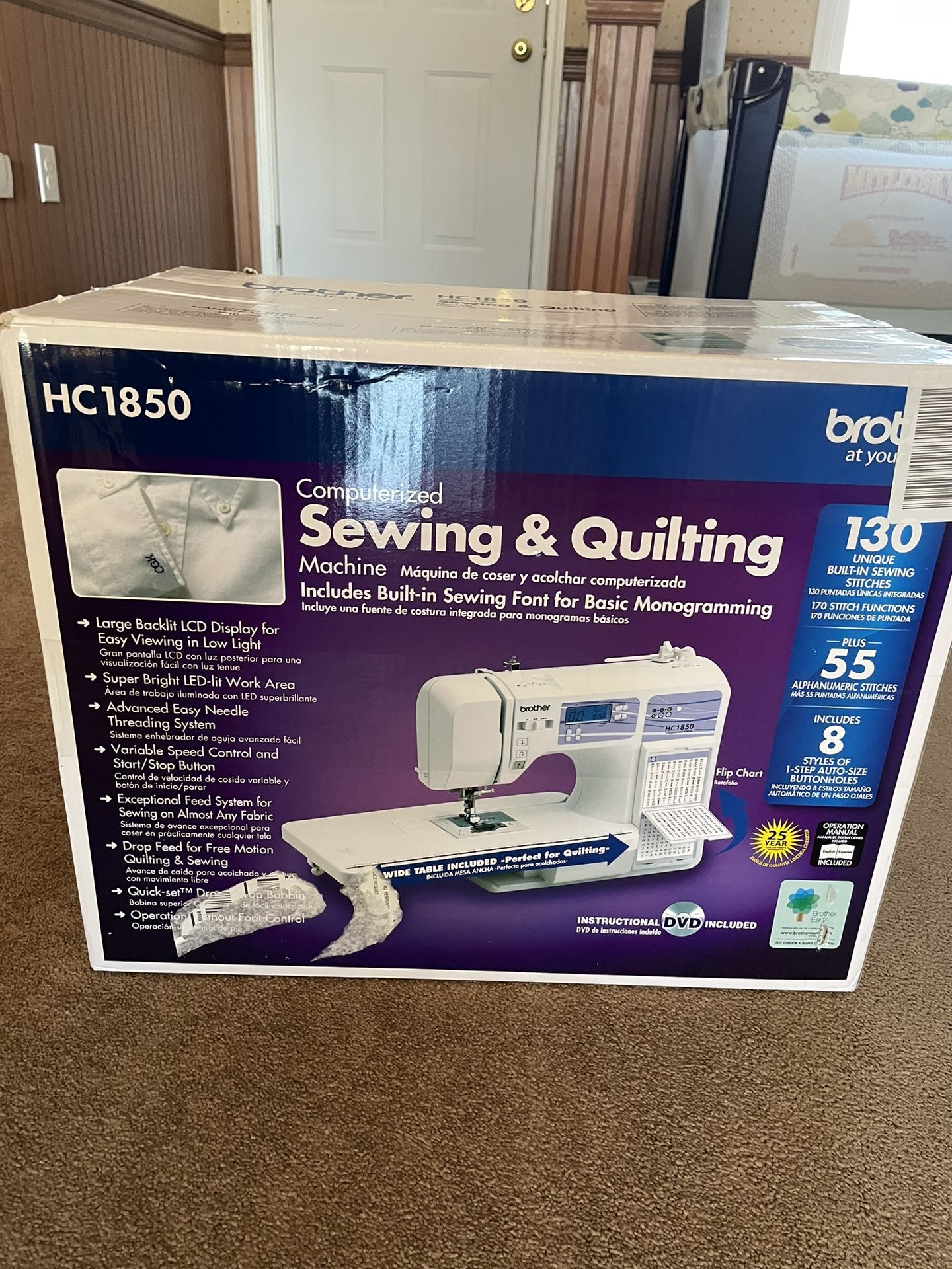 Brand New Brother HC1850 Sawing Machine